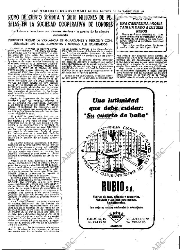 ABC MADRID 14-11-1967 página 59