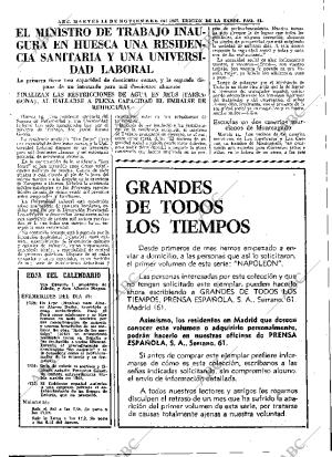 ABC MADRID 14-11-1967 página 61