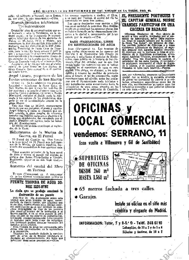 ABC MADRID 14-11-1967 página 63