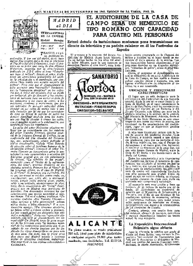 ABC MADRID 14-11-1967 página 73