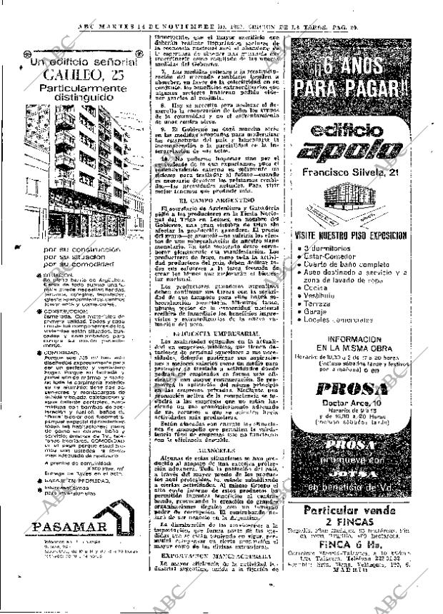 ABC MADRID 14-11-1967 página 80