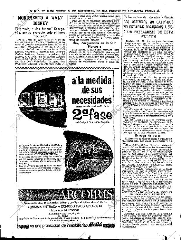 ABC SEVILLA 16-11-1967 página 41