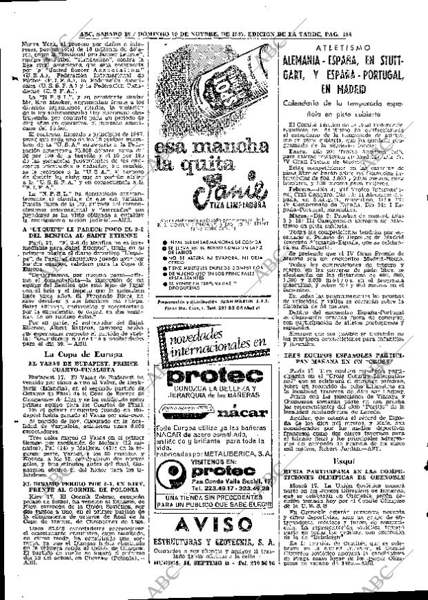 ABC MADRID 18-11-1967 página 108