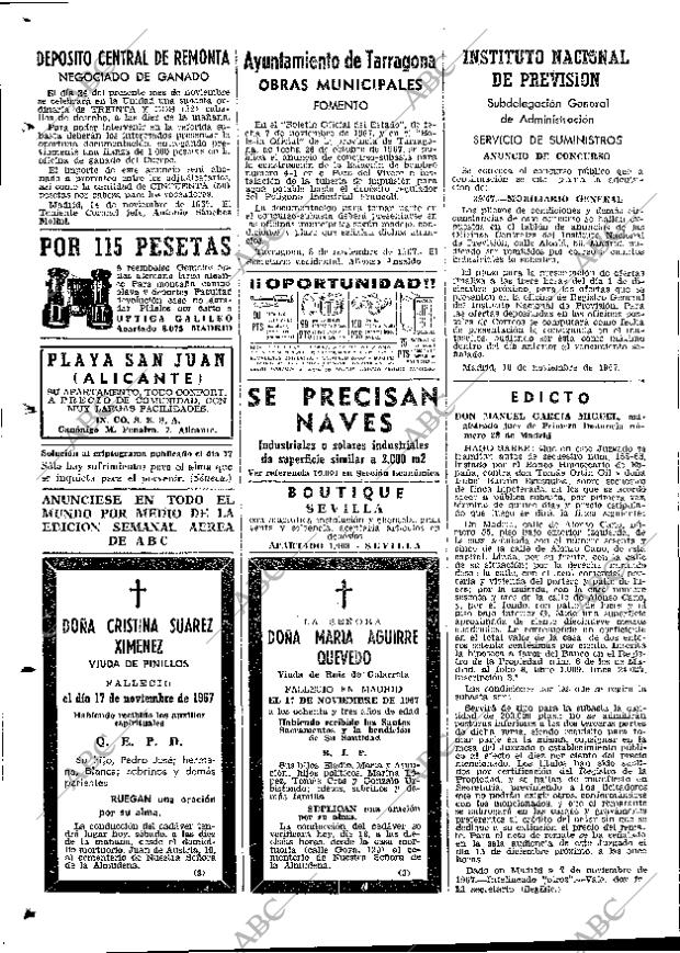 ABC MADRID 18-11-1967 página 130