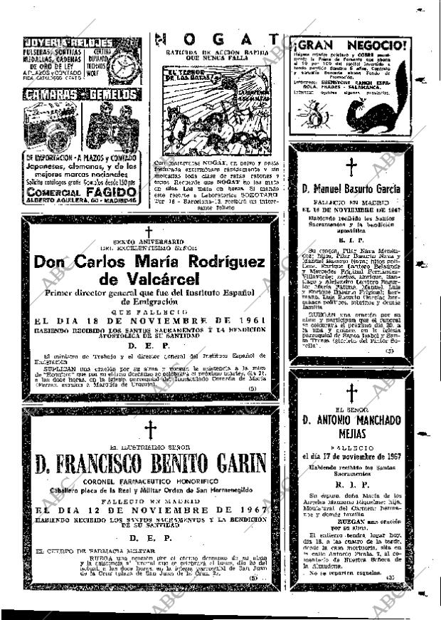 ABC MADRID 18-11-1967 página 131