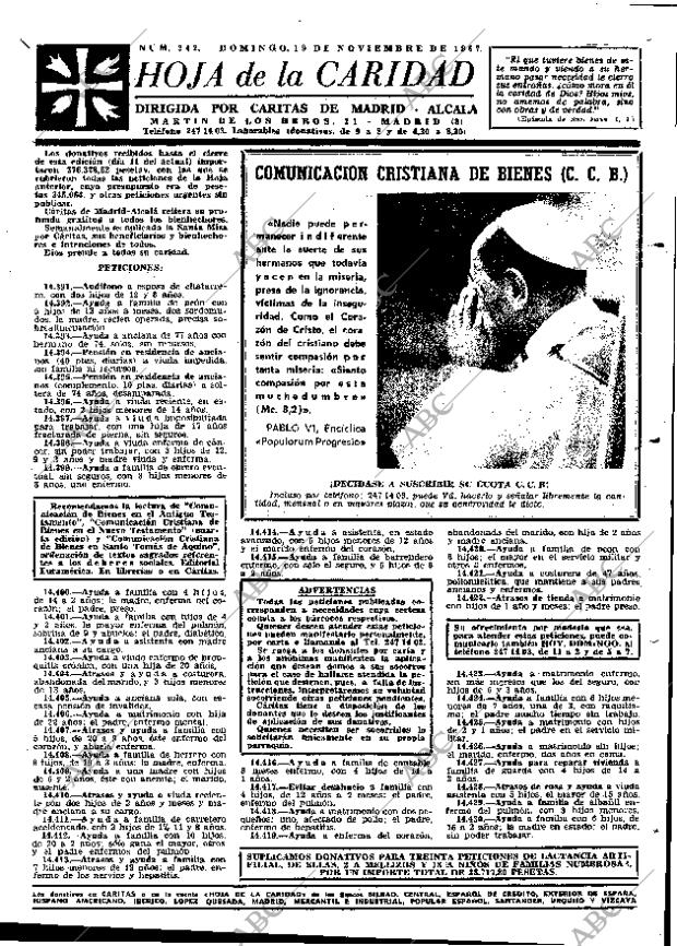 ABC MADRID 18-11-1967 página 27