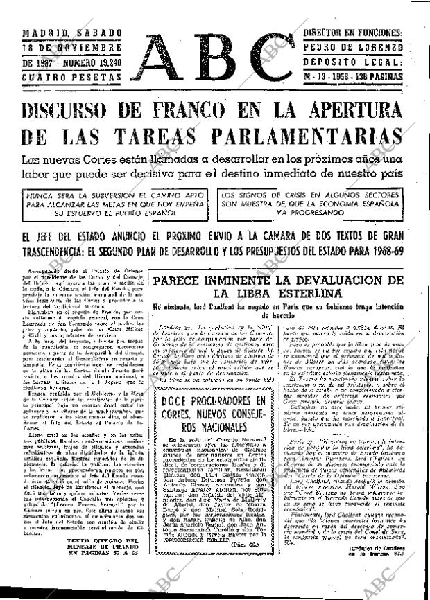 ABC MADRID 18-11-1967 página 55