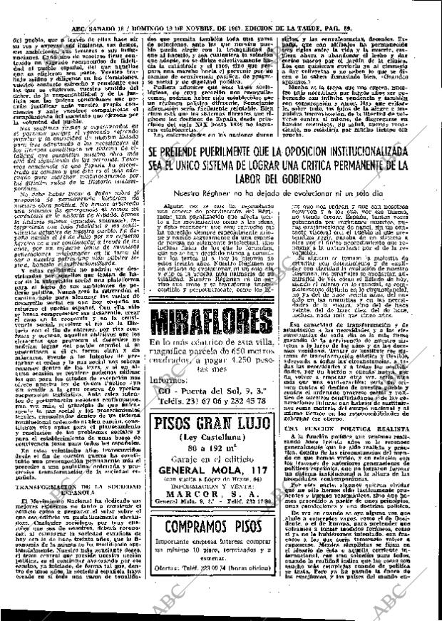 ABC MADRID 18-11-1967 página 59