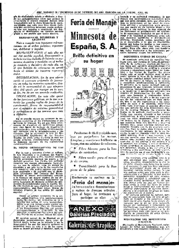 ABC MADRID 18-11-1967 página 64