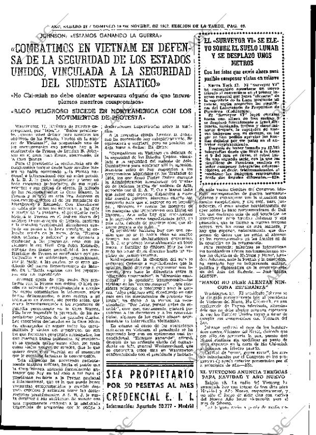 ABC MADRID 18-11-1967 página 69