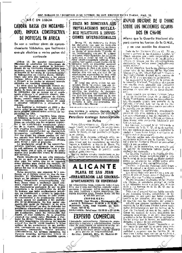 ABC MADRID 18-11-1967 página 72