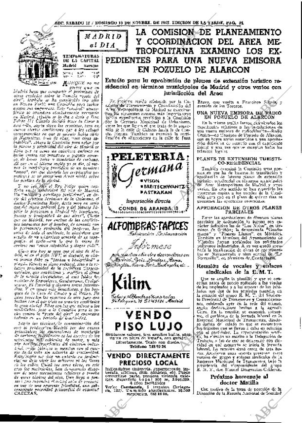 ABC MADRID 18-11-1967 página 91