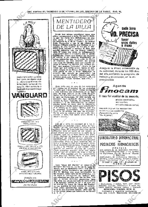 ABC MADRID 18-11-1967 página 94