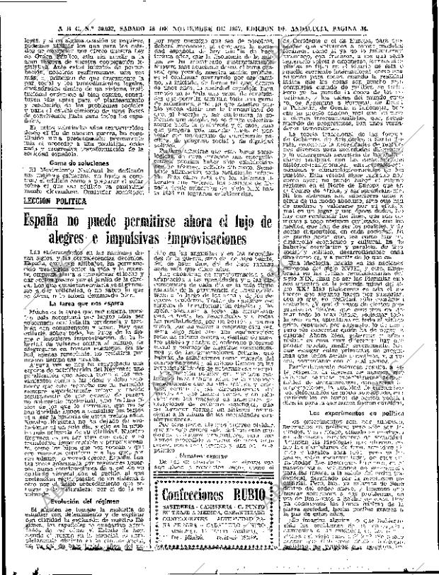 ABC SEVILLA 18-11-1967 página 34