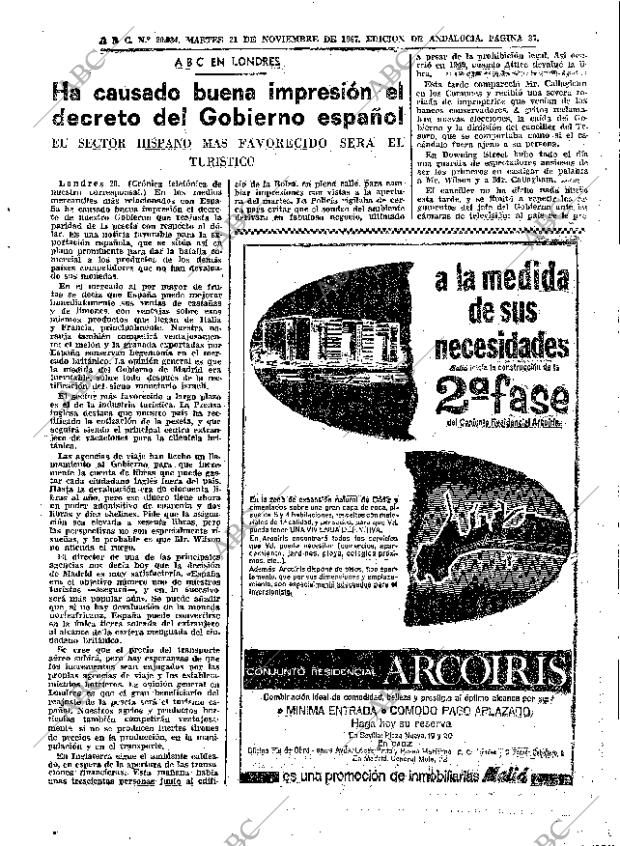 ABC SEVILLA 21-11-1967 página 37