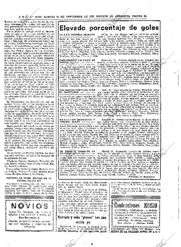 ABC SEVILLA 21-11-1967 página 62