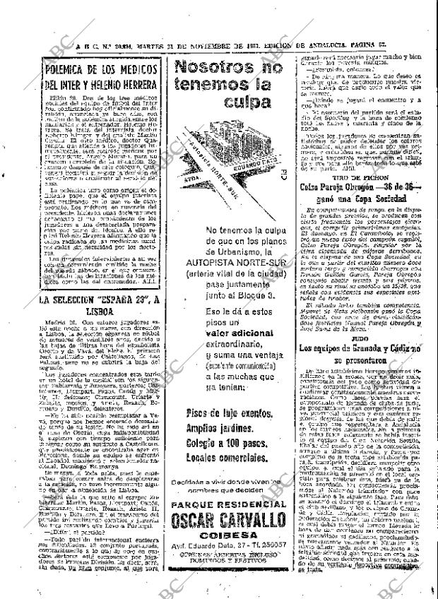 ABC SEVILLA 21-11-1967 página 67