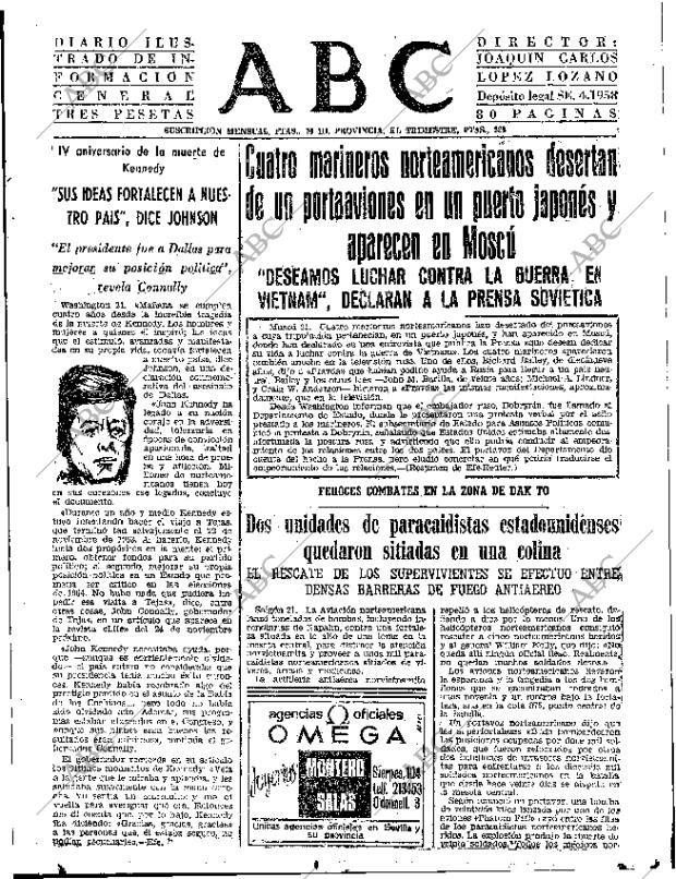 ABC SEVILLA 22-11-1967 página 31