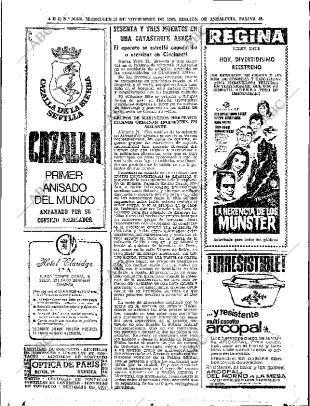 ABC SEVILLA 22-11-1967 página 52