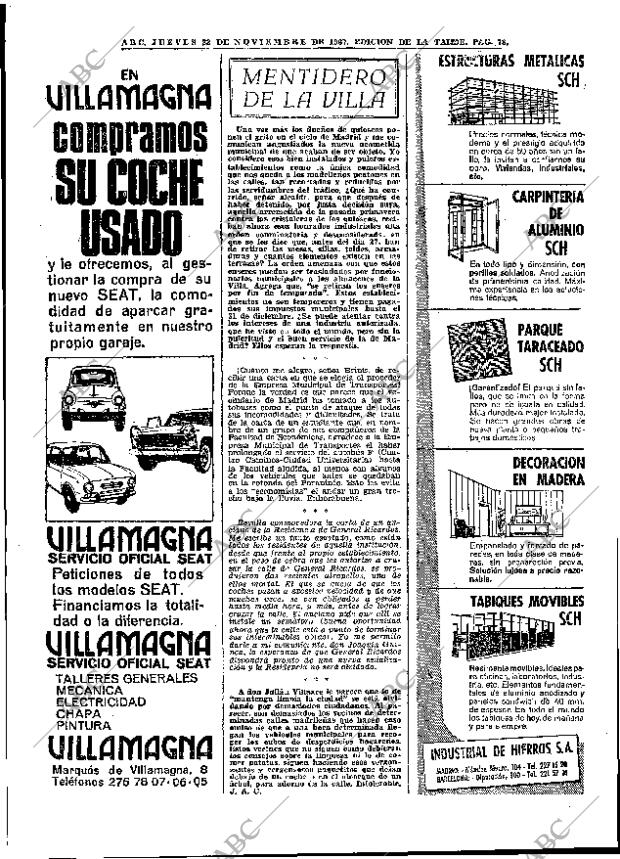 ABC MADRID 23-11-1967 página 78