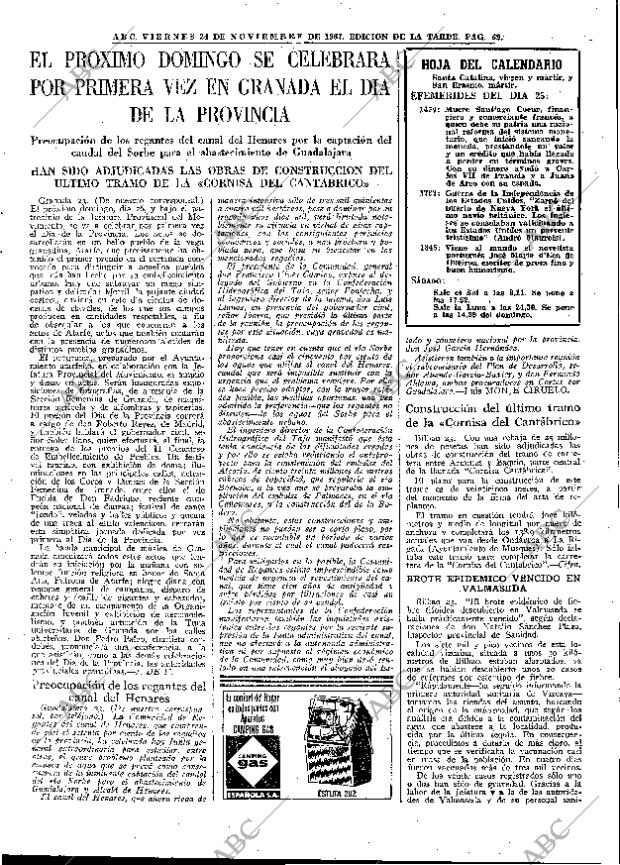 ABC MADRID 24-11-1967 página 69