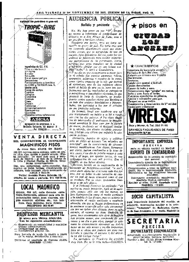 ABC MADRID 24-11-1967 página 78