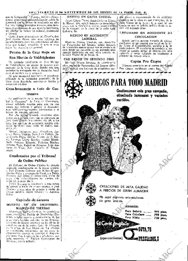 ABC MADRID 24-11-1967 página 81