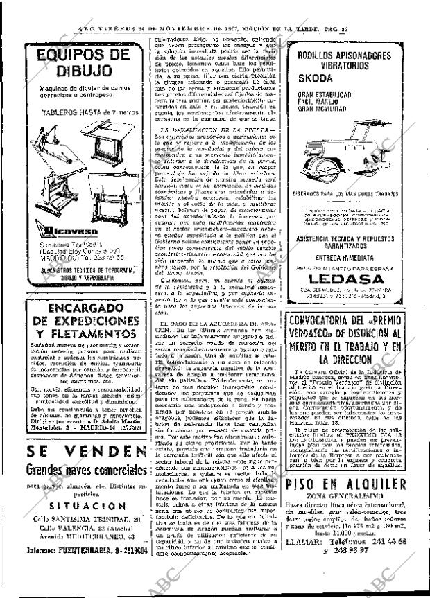 ABC MADRID 24-11-1967 página 86