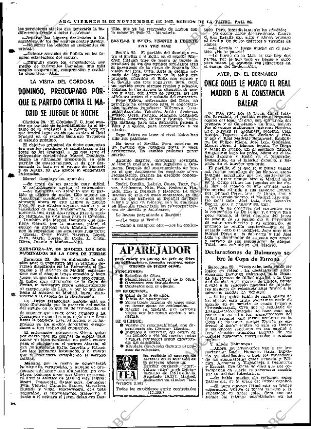 ABC MADRID 24-11-1967 página 96