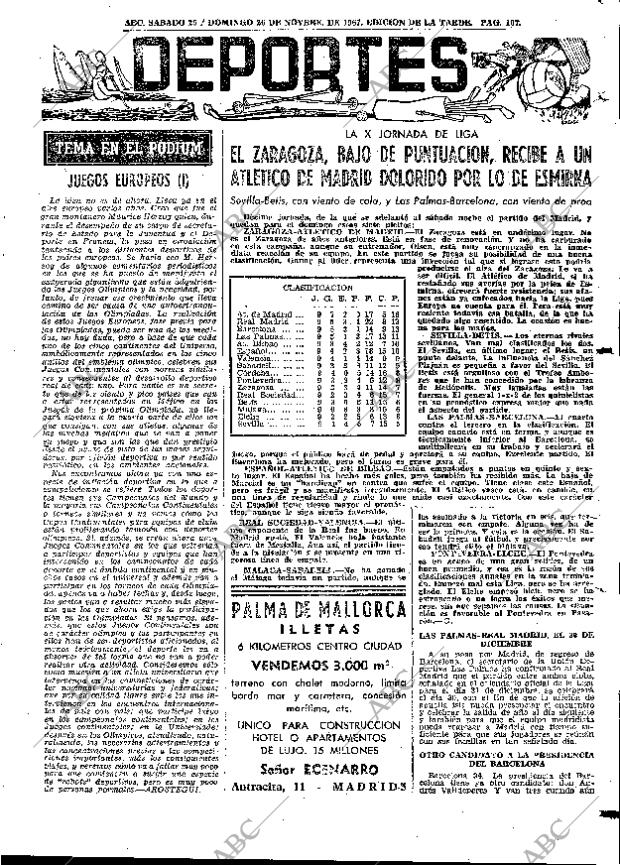 ABC MADRID 25-11-1967 página 107