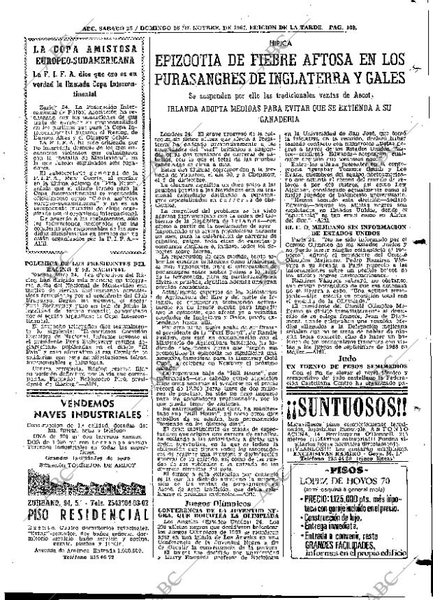 ABC MADRID 25-11-1967 página 109