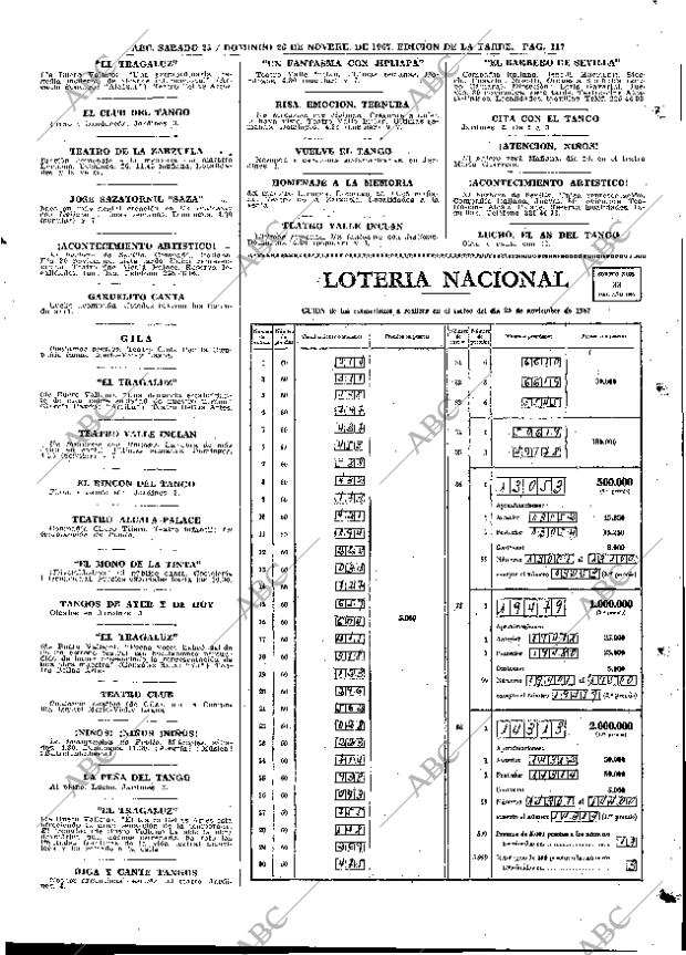 ABC MADRID 25-11-1967 página 117