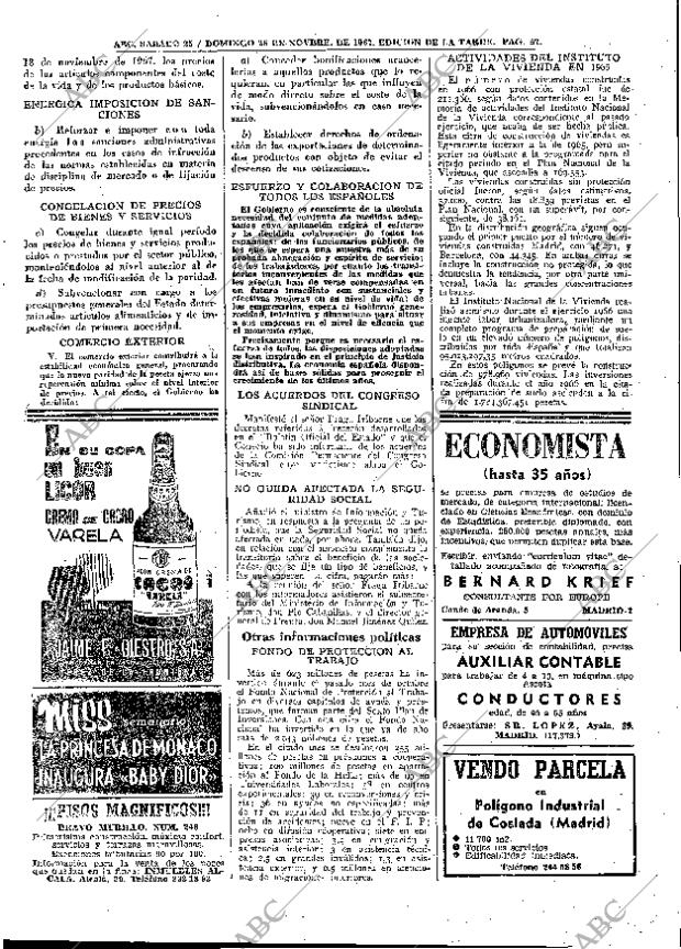 ABC MADRID 25-11-1967 página 57