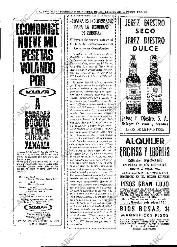 ABC MADRID 25-11-1967 página 58