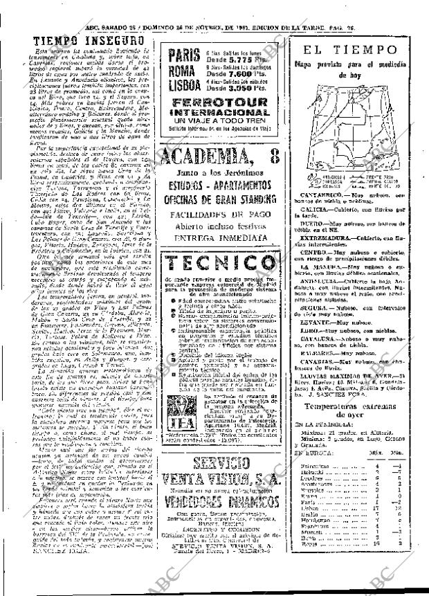 ABC MADRID 25-11-1967 página 76