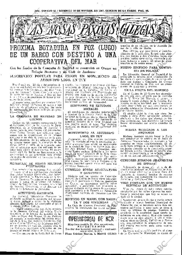 ABC MADRID 25-11-1967 página 85