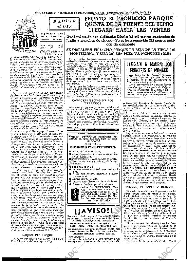 ABC MADRID 25-11-1967 página 89