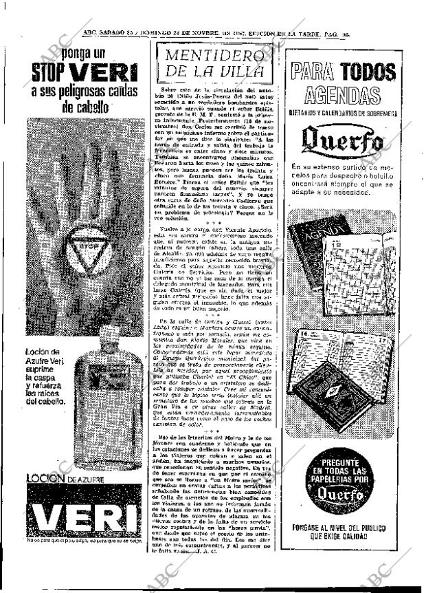 ABC MADRID 25-11-1967 página 92