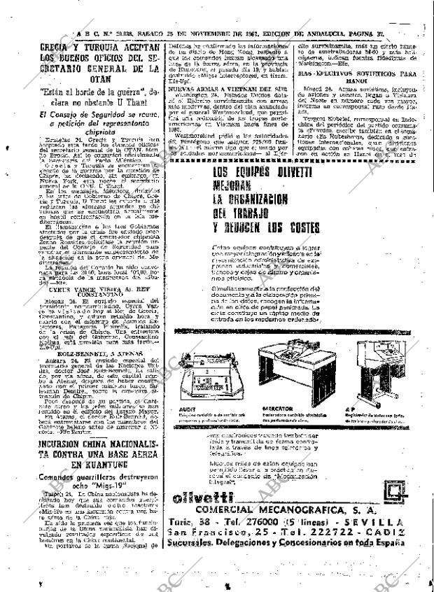 ABC SEVILLA 25-11-1967 página 37