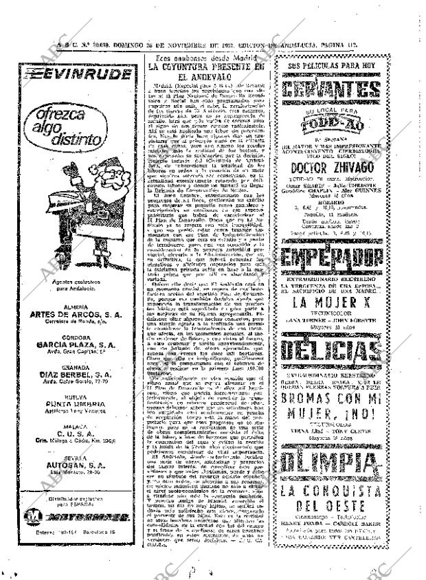 ABC SEVILLA 26-11-1967 página 110