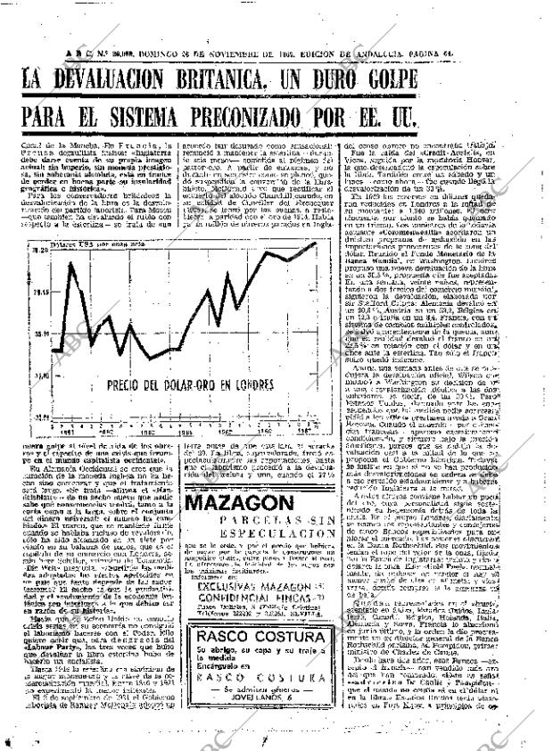 ABC SEVILLA 26-11-1967 página 62