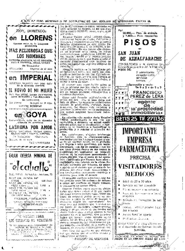 ABC SEVILLA 26-11-1967 página 64