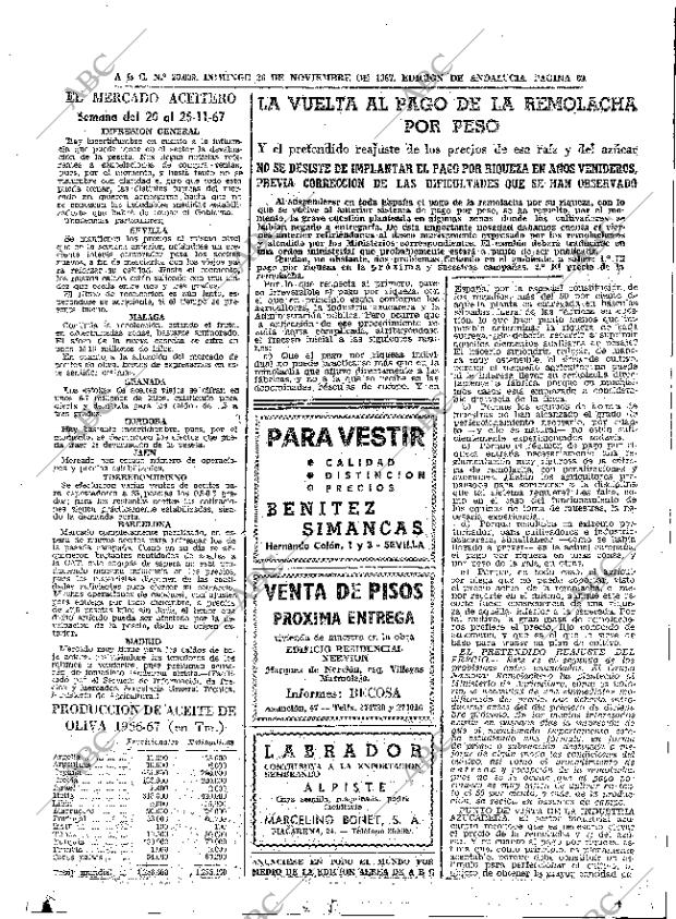 ABC SEVILLA 26-11-1967 página 87