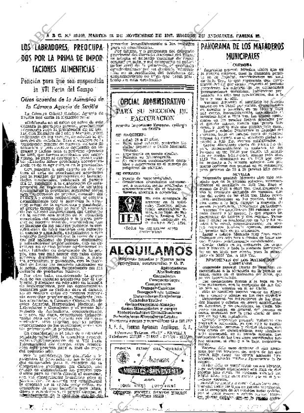 ABC SEVILLA 28-11-1967 página 53