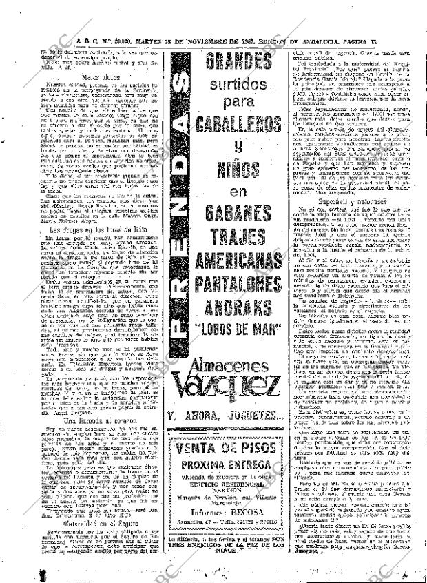 ABC SEVILLA 28-11-1967 página 63