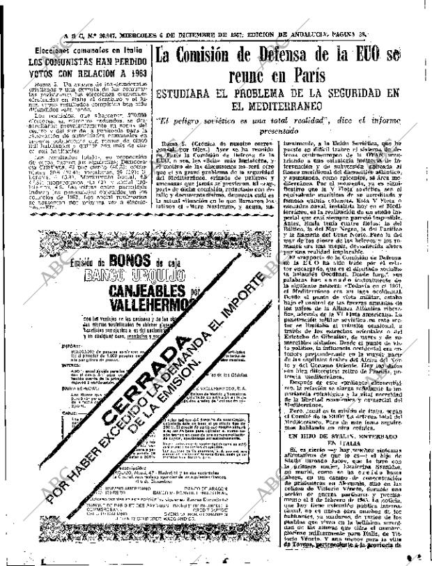 ABC SEVILLA 06-12-1967 página 33