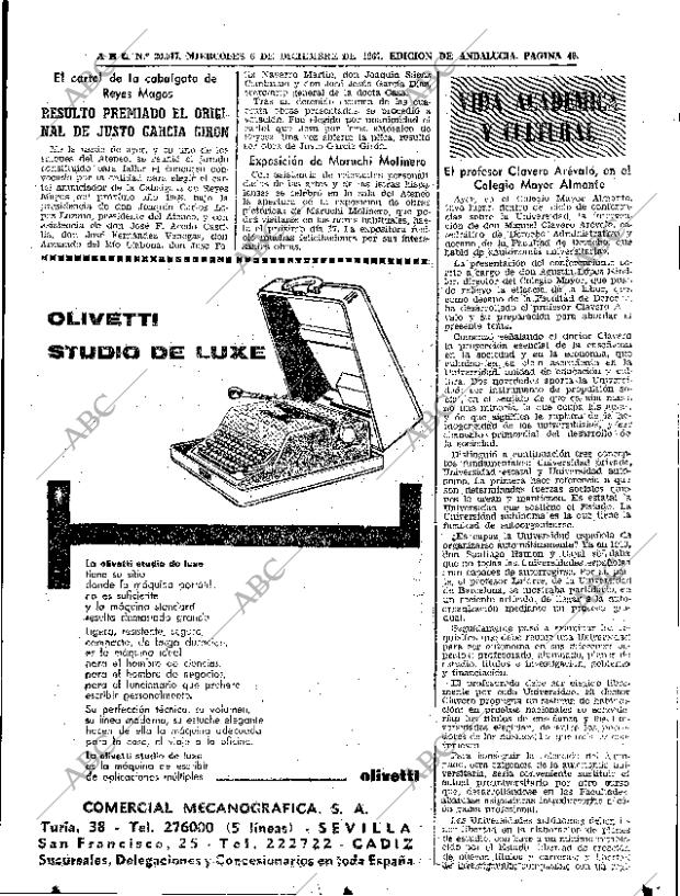 ABC SEVILLA 06-12-1967 página 49