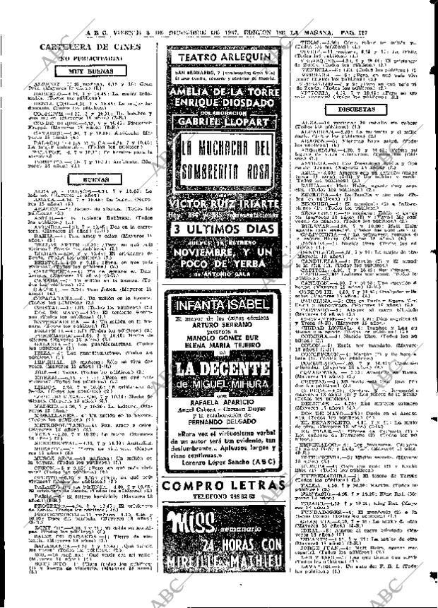 ABC MADRID 08-12-1967 página 117