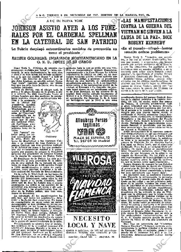 ABC MADRID 08-12-1967 página 61