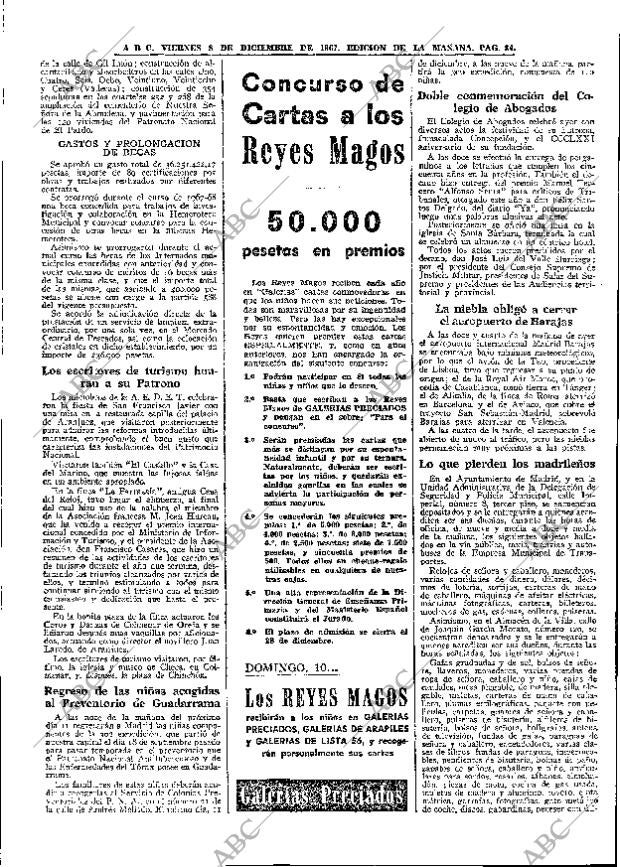 ABC MADRID 08-12-1967 página 84